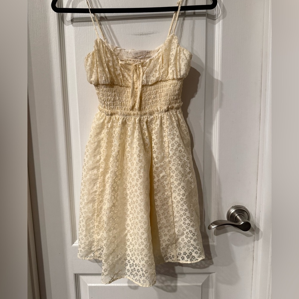 Charming Cream Yellow Dress